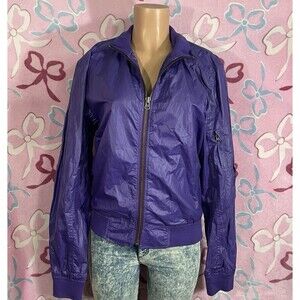 Y2k Vtg Syn Jeans Size Medium Track Jacket Purple